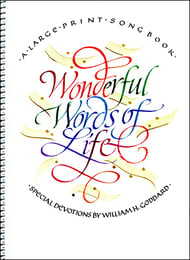 Wonderful Words of Life SATB Book cover